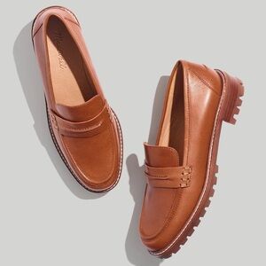 Madewell The Corinne Lugsole Loafer Brown Tan Size 6